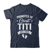 Promoted To Great Titi Est 2025 Pregnancy Announcement Shirt & Tank Top | siriusteestore