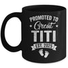 Promoted To Great Titi Est 2025 Pregnancy Announcement Mug | siriusteestore