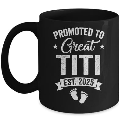 Promoted To Great Titi Est 2025 Pregnancy Announcement Mug | siriusteestore