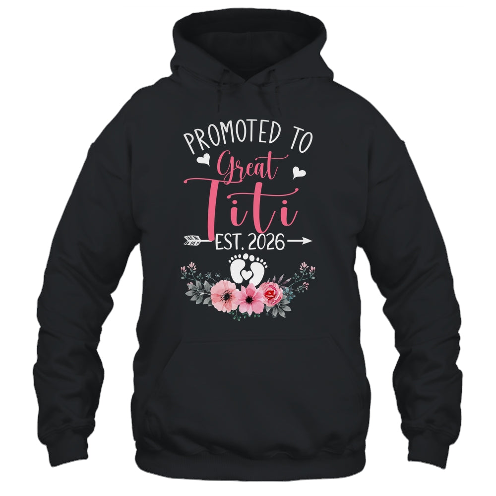 Promoted To Great Titi Est 2026 Mothers Day Shirt & Tank Top | siriusteestore