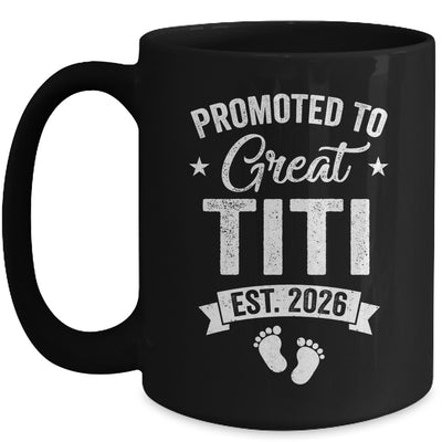 Promoted To Great Titi Est 2026 Pregnancy Announcement Mug | siriusteestore