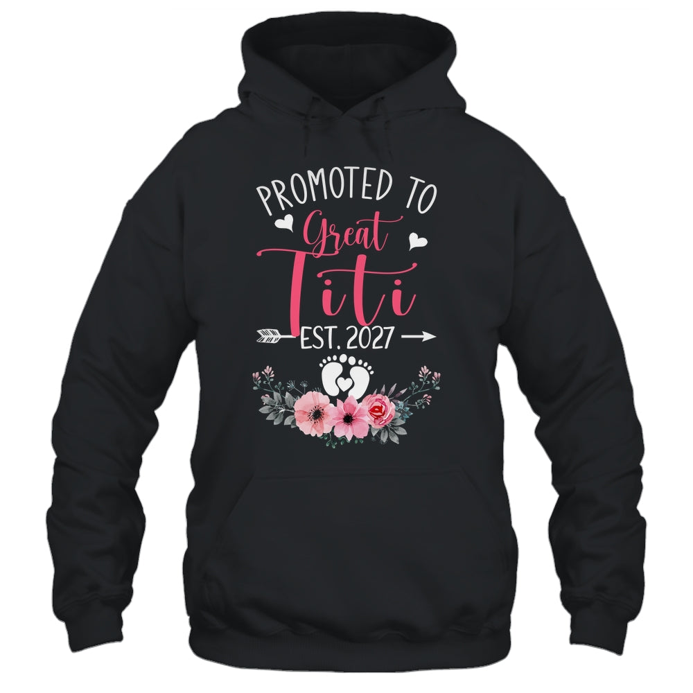 Promoted To Great Titi Est 2027 Mothers Day Shirt & Tank Top | siriusteestore