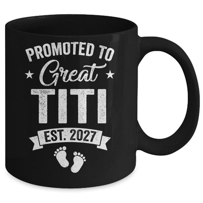 Promoted To Great Titi Est 2027 Pregnancy Announcement Mug | siriusteestore