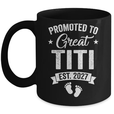 Promoted To Great Titi Est 2027 Pregnancy Announcement Mug | siriusteestore
