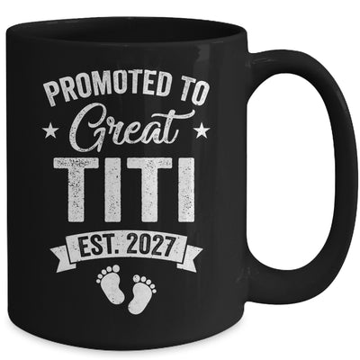 Promoted To Great Titi Est 2027 Pregnancy Announcement Mug | siriusteestore