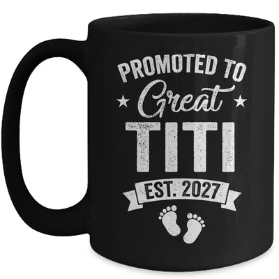 Promoted To Great Titi Est 2027 Pregnancy Announcement Mug | siriusteestore