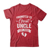 Promoted To Great Uncle Est 2026 Pregnancy Announcement Shirt & Hoodie | siriusteestore
