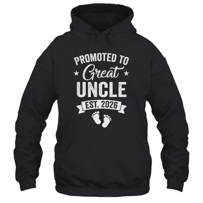 Promoted To Great Uncle Est 2026 Pregnancy Announcement Shirt & Hoodie | siriusteestore