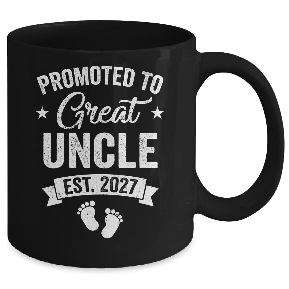 Promoted To Great Uncle Est 2027 Pregnancy Announcement Mug | siriusteestore