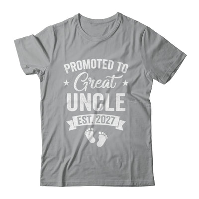 Promoted To Great Uncle Est 2027 Pregnancy Announcement Shirt & Tank Top | siriusteestore