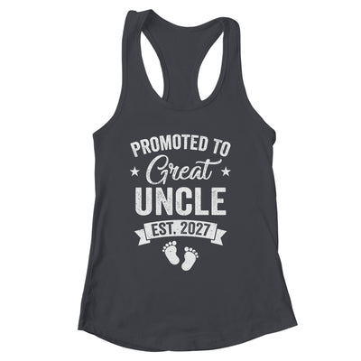 Promoted To Great Uncle Est 2027 Pregnancy Announcement Shirt & Tank Top | siriusteestore