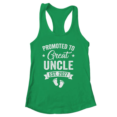 Promoted To Great Uncle Est 2027 Pregnancy Announcement Shirt & Tank Top | siriusteestore