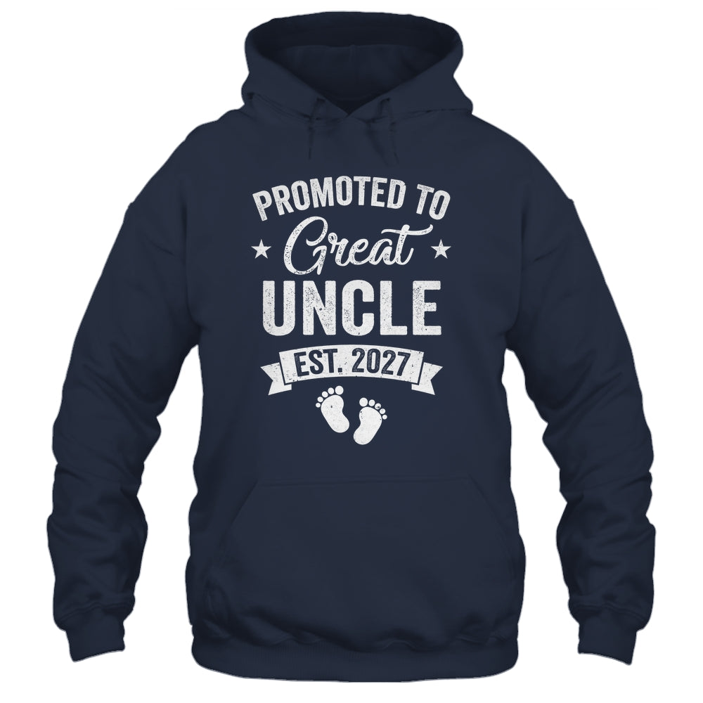 Promoted To Great Uncle Est 2027 Pregnancy Announcement Shirt & Tank Top | siriusteestore