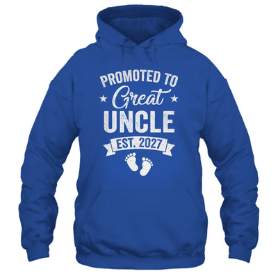 Promoted To Great Uncle Est 2027 Pregnancy Announcement Shirt & Tank Top | siriusteestore