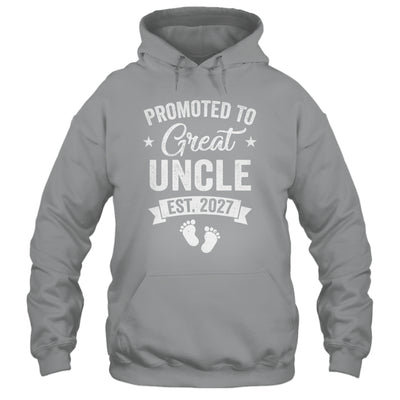 Promoted To Great Uncle Est 2027 Pregnancy Announcement Shirt & Tank Top | siriusteestore
