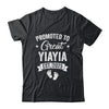 Promoted To Great Yiayia Est 2025 Pregnancy Announcement Shirt & Tank Top | siriusteestore