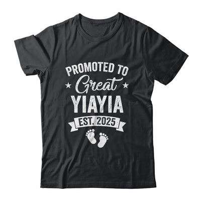 Promoted To Great Yiayia Est 2025 Pregnancy Announcement Shirt & Tank Top | siriusteestore