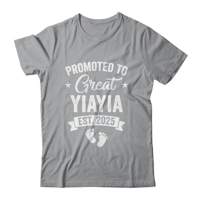 Promoted To Great Yiayia Est 2025 Pregnancy Announcement Shirt & Tank Top | siriusteestore