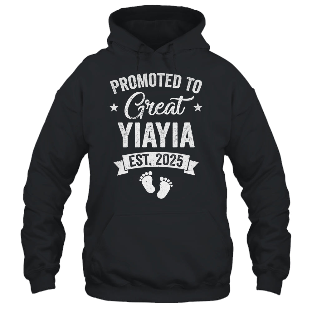 Promoted To Great Yiayia Est 2025 Pregnancy Announcement Shirt & Tank Top | siriusteestore