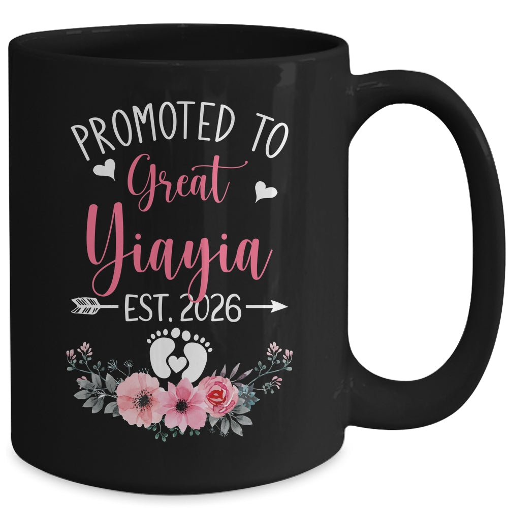 Promoted To Great Yiayia Est 2026 Mothers Day Mug | siriusteestore
