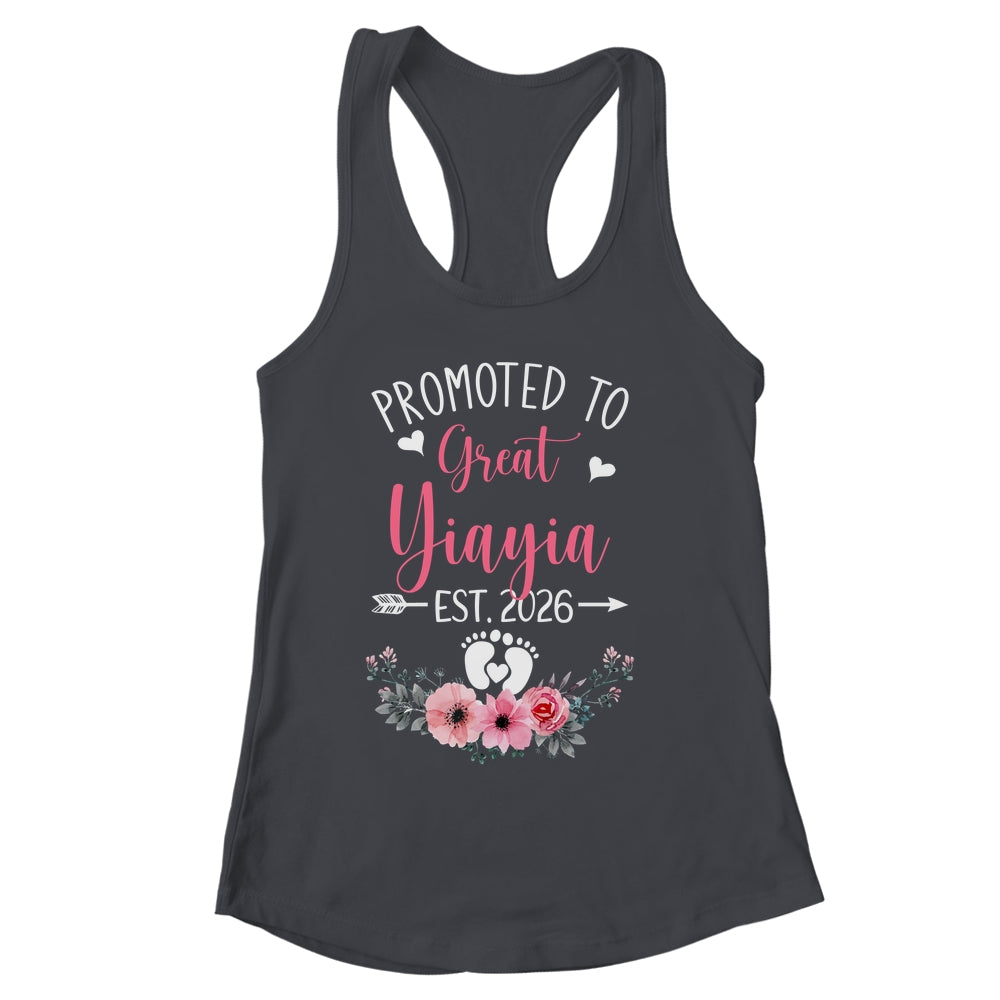 Promoted To Great Yiayia Est 2026 Mothers Day Shirt & Tank Top | siriusteestore