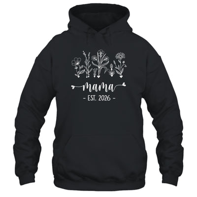 Promoted To Mama 2026 Pregnancy Announcement Floral Shirt & Hoodie | siriusteestore