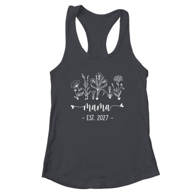 Promoted To Mama 2027 Pregnancy Announcement Floral Shirt & Tank Top | siriusteestore