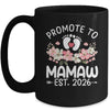 Promoted To Mamaw 2026 First Time Floral New Mamaw Mug | siriusteestore