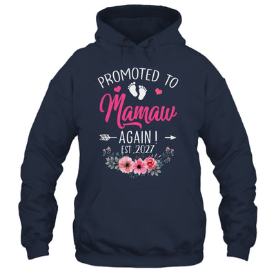 Promoted To Mamaw Again Est 2027 Mothers Day Shirt & Tank Top | siriusteestore