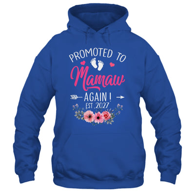 Promoted To Mamaw Again Est 2027 Mothers Day Shirt & Tank Top | siriusteestore