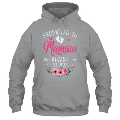 Promoted To Mamaw Again Est 2027 Mothers Day Shirt & Tank Top | siriusteestore