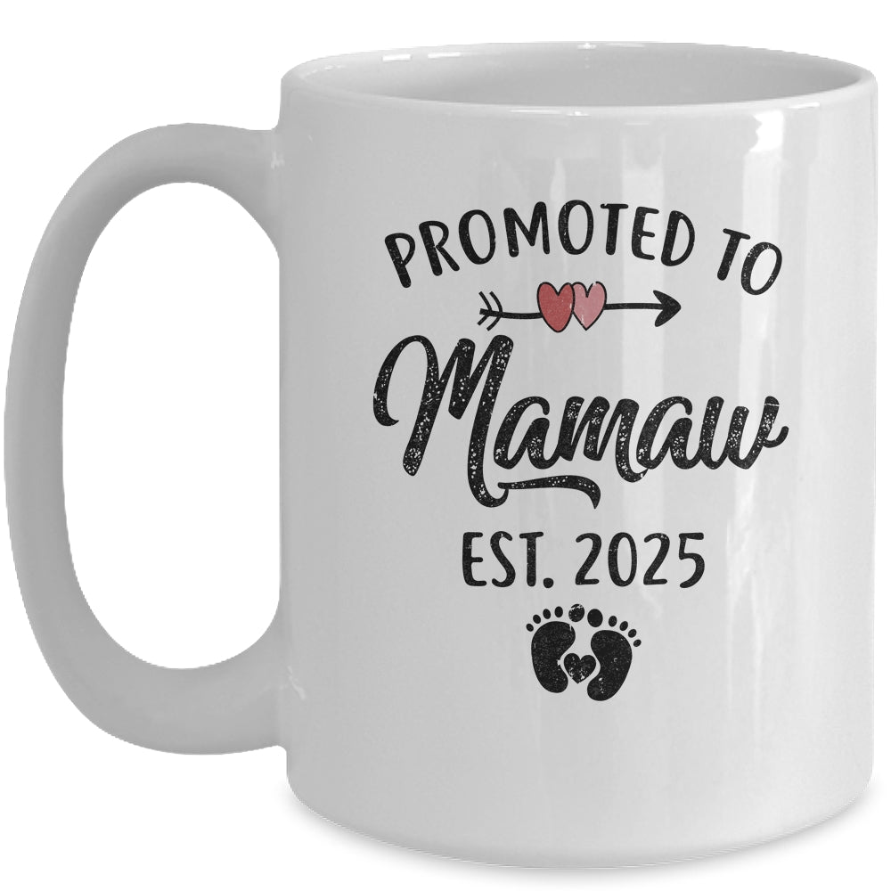 Promoted To Mamaw Est 2025 First Time Mothers Day Mug | siriusteestore