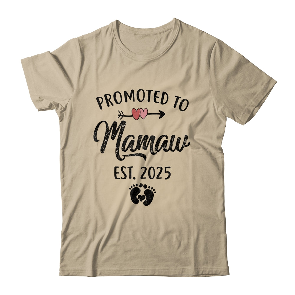 Promoted To Mamaw Est 2025 First Time Mothers Day Shirt & Tank Top | siriusteestore