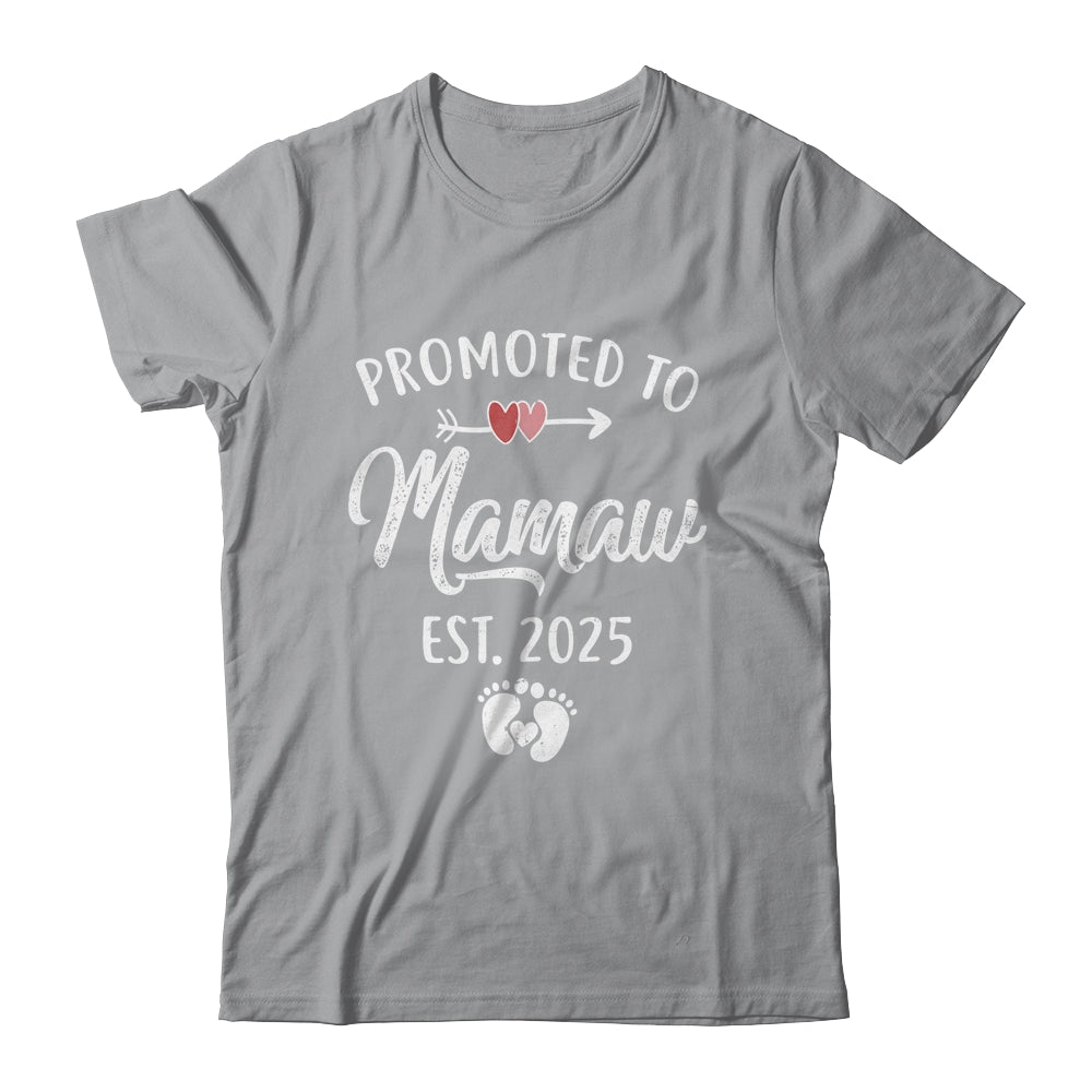 Promoted To Mamaw Est 2025 Funny First Time Mothers Day Shirt & Tank Top | siriusteestore
