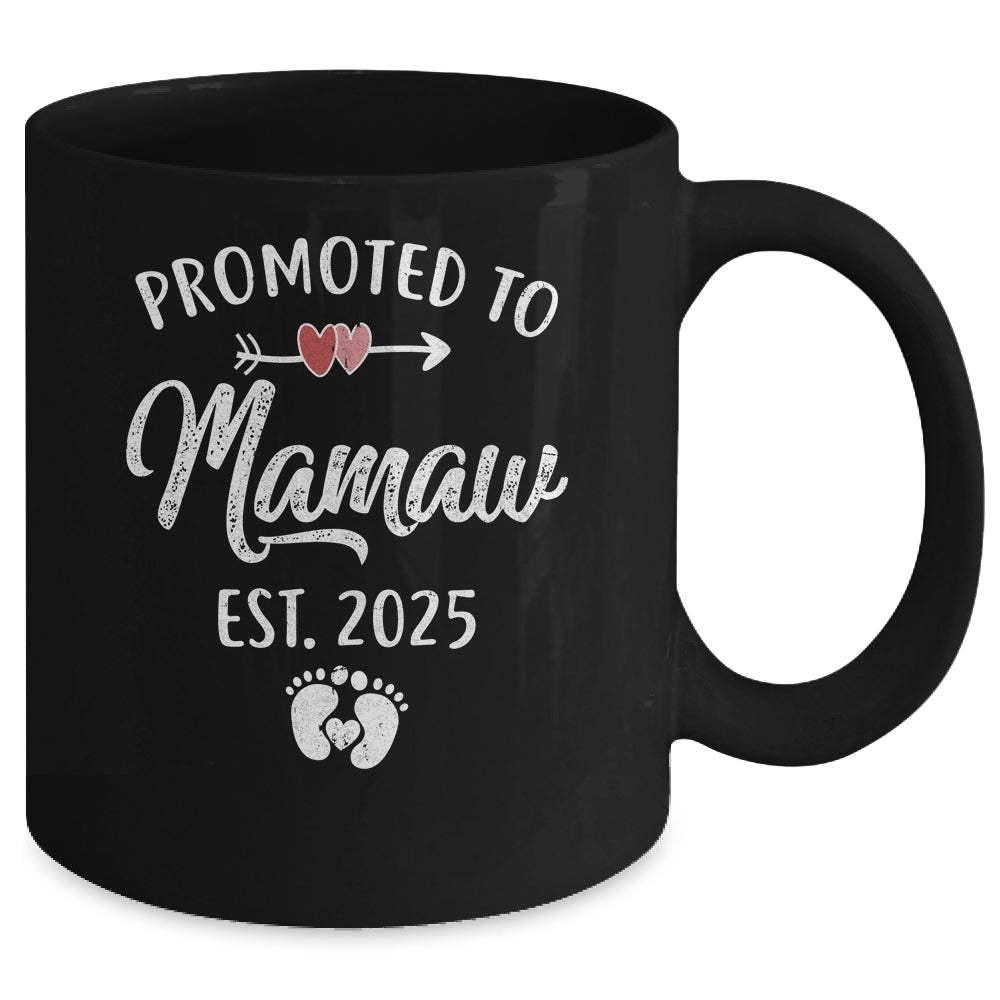 Promoted To Mamaw Est 2025 Funny First Time Mothers Day Mug | siriusteestore