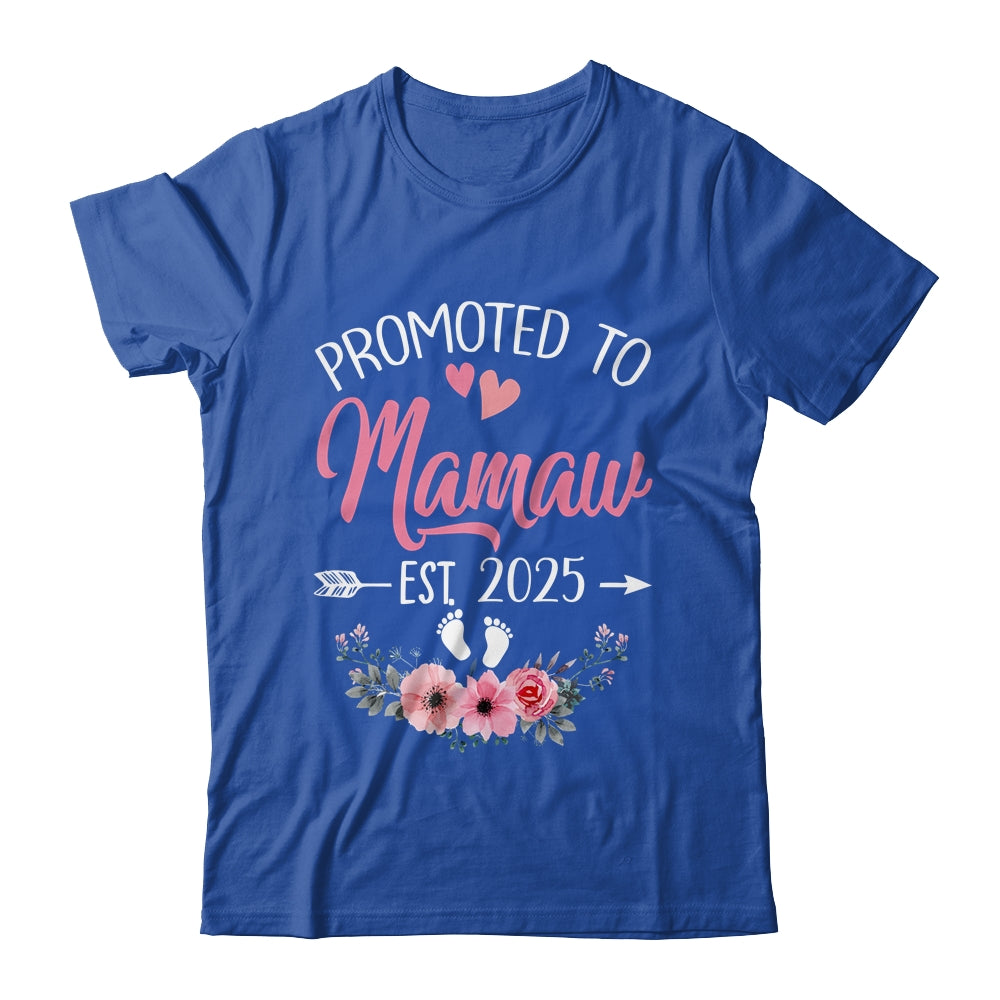 Promoted To Mamaw Est 2025 Mothers Day First Time Shirt & Tank Top | siriusteestore