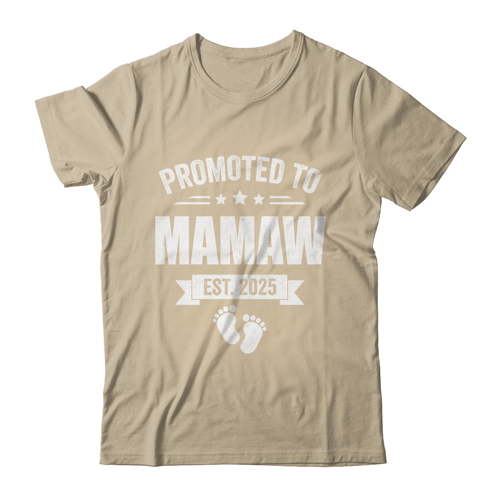 Promoted To Mamaw Est 2025 Mothers Day First Time New Shirt & Tank Top | siriusteestore