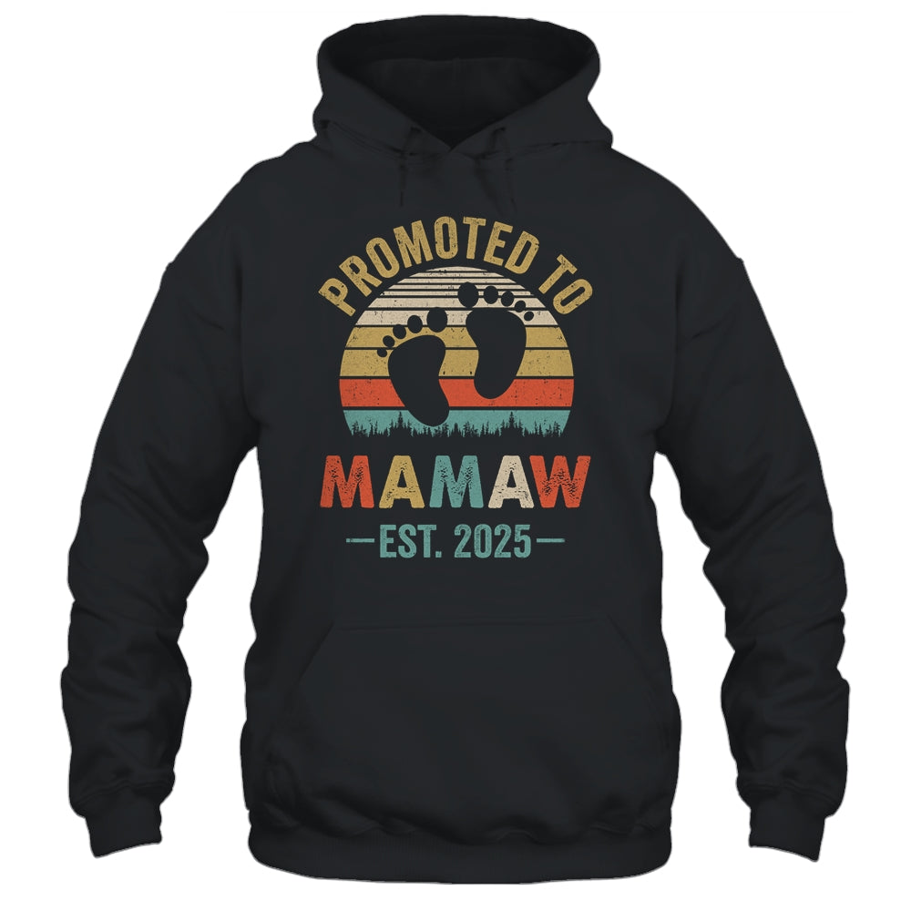 Promoted To Mamaw Est 2025 Mothers Day Vintage Shirt & Tank Top | siriusteestore
