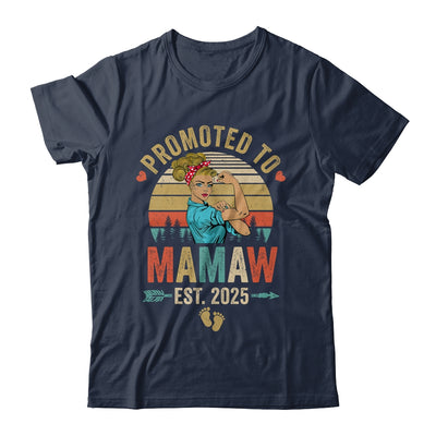 Promoted To Mamaw Est 2025 Retro First Time Mamaw Shirt & Tank Top | siriusteestore