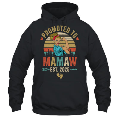 Promoted To Mamaw Est 2025 Retro First Time Mamaw Shirt & Tank Top | siriusteestore