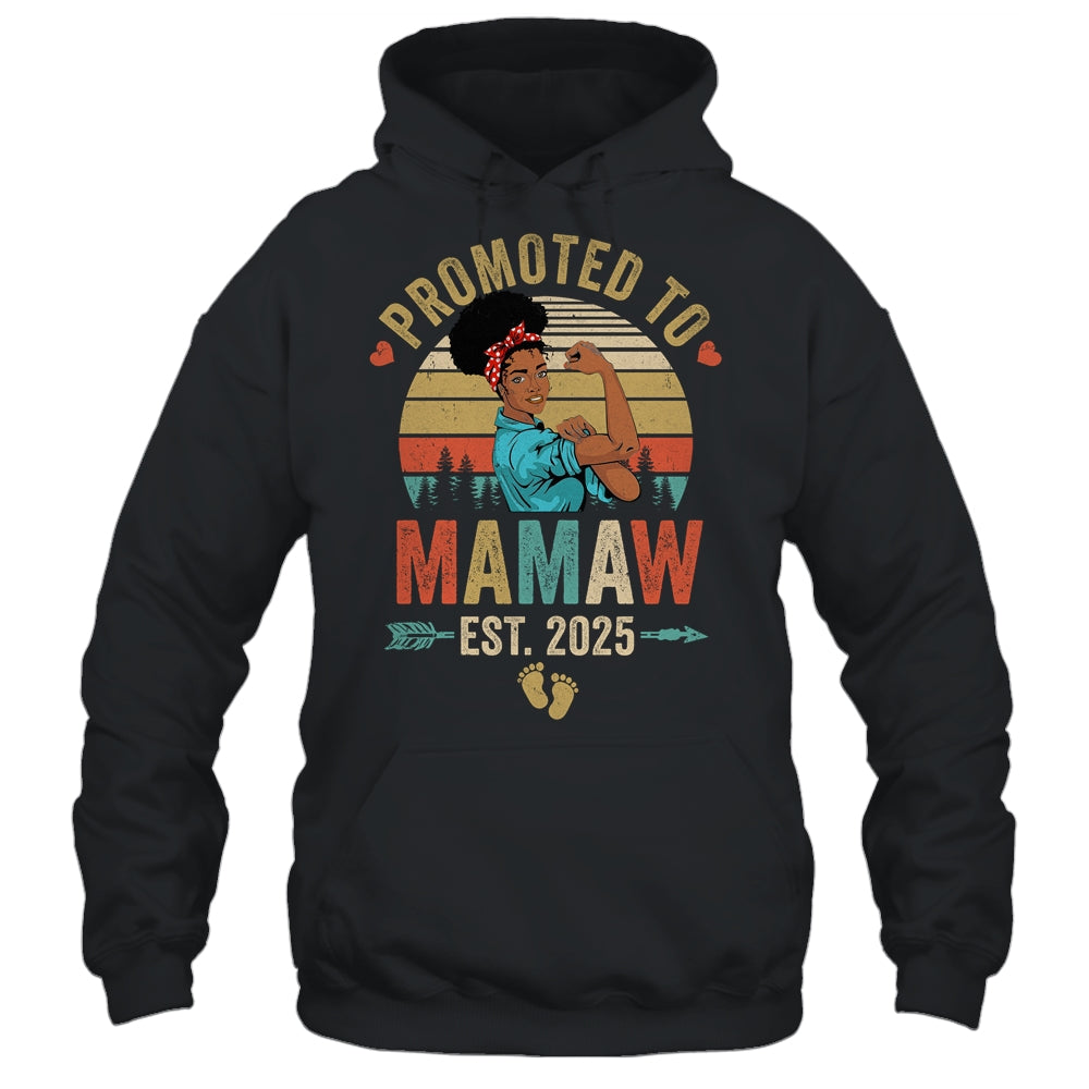 Promoted To Mamaw Est 2025 Vintage First Time Mamaw Shirt & Tank Top | siriusteestore