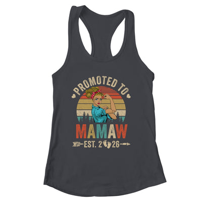 Promoted To Mamaw Est 2026 Retro First Time Mamaw Shirt & Tank Top | siriusteestore
