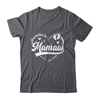 Promoted To Mamaw Est 2026 Soon To Be New Grandmom Heart Shirt & Tank Top | siriusteestore