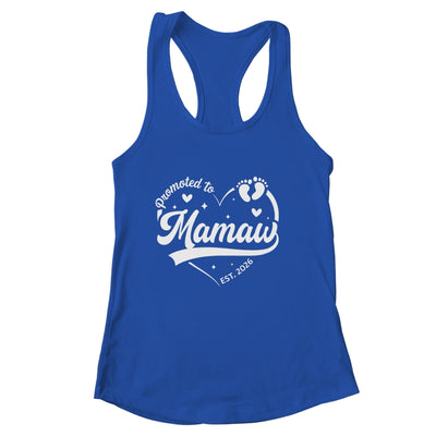 Promoted To Mamaw Est 2026 Soon To Be New Grandmom Heart Shirt & Tank Top | siriusteestore