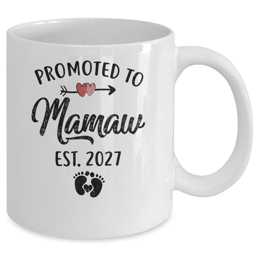 Promoted To Mamaw Est 2027 First Time Mothers Day Mug | siriusteestore