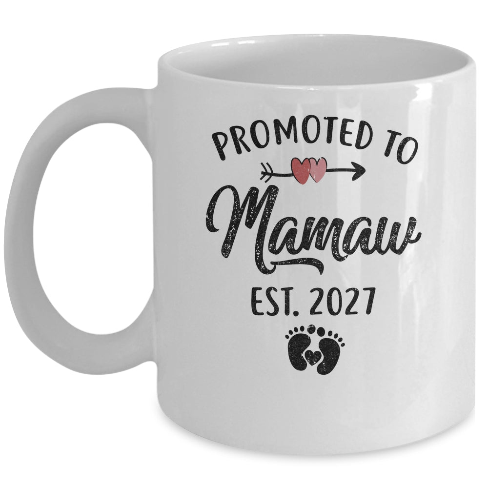 Promoted To Mamaw Est 2027 First Time Mothers Day Mug | siriusteestore