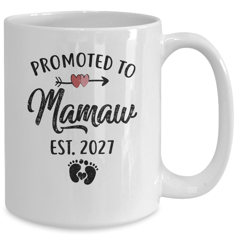 Promoted To Mamaw Est 2027 First Time Mothers Day Mug | siriusteestore
