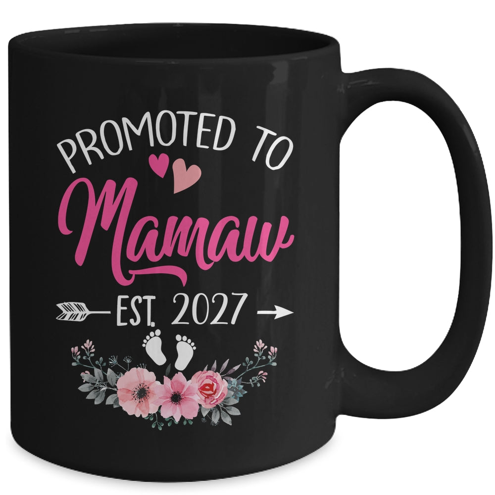 Promoted To Mamaw Est 2027 Mothers Day First Time Mug | siriusteestore