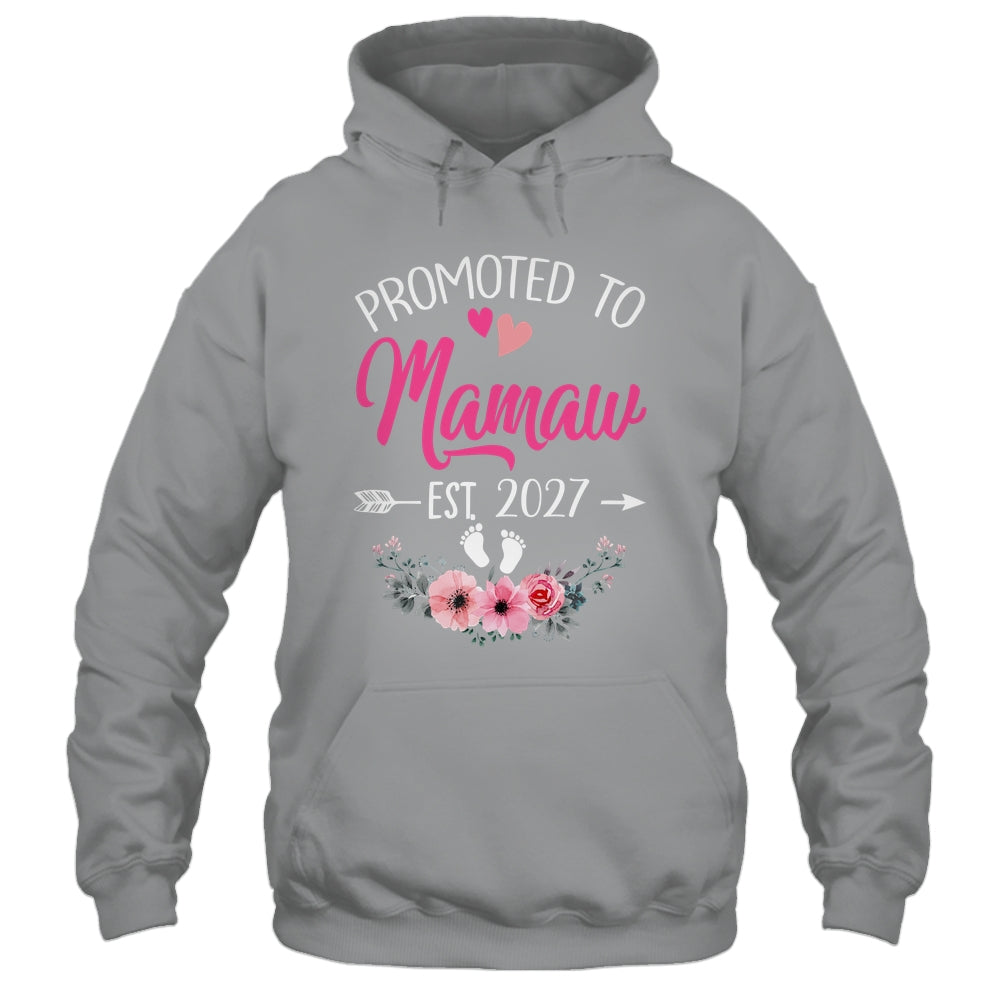 Promoted To Mamaw Est 2027 Mothers Day First Time Shirt & Tank Top | siriusteestore
