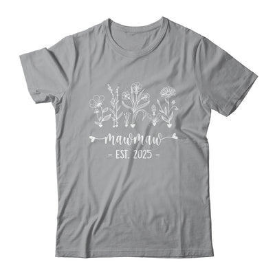 Promoted To Mawmaw 2025 Pregnancy Announcement Floral Shirt & Tank Top | siriusteestore